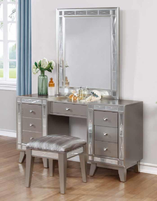 Leighton Contemporary Vanity Desk and Stool