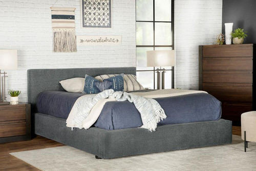 Gregory Cal King Bed Gray