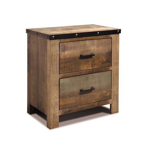 Sembene Antique Multi-Color Nightstand