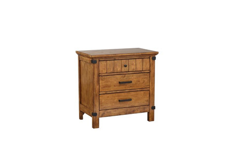 Brenner Rustic Honey Nightstand