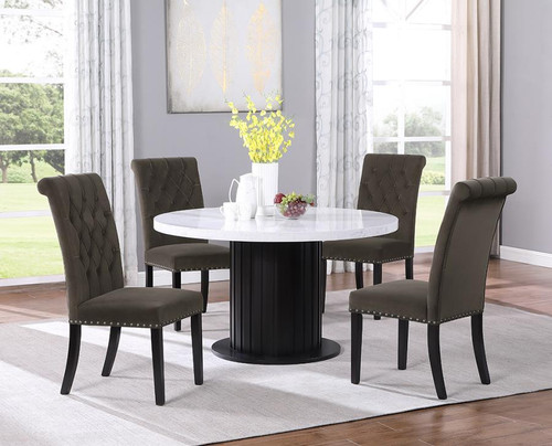 Sherry Dining Table 5 Pc. Set Brown