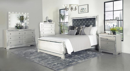 Eleanor Eastern King Bed 5 Piece Set White