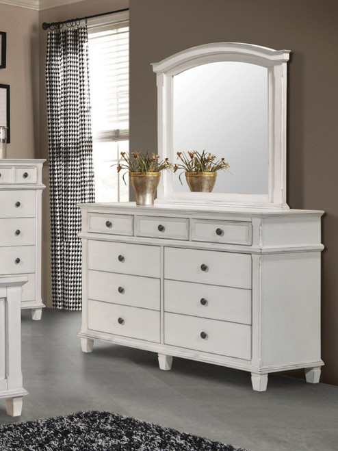 Carolina 9-Drawer Dresser Antique White