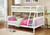 Chapman Transitional White Twin-over-Full Bunk Bed