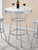 White Contemporary Round Bar Table