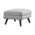 Churchill Modern Grey Ottoman