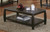 Dixon Rectangular Coffee Table with Lower Shelf Espresso