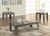 3-piece Occasional Table Set Weathered Grey