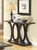 Shelly C-shaped Base Sofa Table Cappuccino