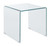 Contemporary Clear Side Table