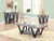 Stevens V-shaped Coffee Table Black and Antique Grey