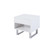 Contemporary Glossy White Side Table