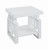 Transitional Glossy White Side Table