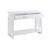 Transitional Glossy White Sofa Table