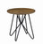 Churchill Round End Table Dark Brown And Black