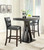 Modern Cappuccino Bar-Height Stools, Set of Two