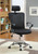 Casual Black Office Chair with Headrest