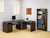 Skylar Contemporary Cappuccino Three-Drawer File Cabinet