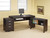 Skylar Contemporary Cappuccino Computer Desk With Keyboard Tray