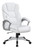 Casual White Faux Leather Office Chair