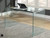 Contemporary Clear Glass Writing Desk