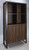 Pattinson 2-Door Rectangular Bookcase Aged Walnut And Gunmetal