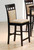 Gabriel Cappuccino Exposed Wood Counter Stools, Set of Two