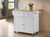 Transitional Natural Brown and White Kitchen Cart