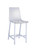Everyday Contemporary Clear and Chrome Bar Stools, Set of Two