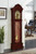 Traditional Red Brown Grandfather Clock