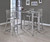 Contemporary Clear Acrylic Bar Stools, Set of Two
