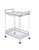 Traditional Clear Acrylic and Chrome Serving Cart