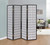 Dark Grey Four Panel Folding Screen