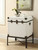 Traditional White Storage Side Table