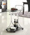 Chrome and Black Serving Cart