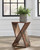 Industrial Reclaimed Wood Accent Table