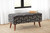 Upholstered Storage Bench Black And White
