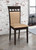 Gabriel Casual Beige and Cappuccino Dining Chair, Set of Two