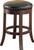 Casual Walnut Counter-Height Bar Stools, Set of Two