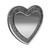 Heart Shape Wall Mirror Silver