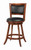 Transitional Chestnut Swivel Counter Stools, Set of Two