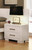 Jessica Contemporary White Nightstand