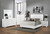 Felicity Contemporary Glossy White Queen Bed