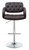 Contemporary Brown and Chrome Bar Stool