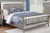 Leighton Contemporary Metallic Full Bed