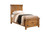 Brenner Rustic Honey Twin Bed