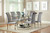 Hollywood Glam Chrome Dining Chairs (4)