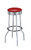 Cleveland Contemporary Red Bar-Height Stools, Set of Two