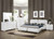 Felicity Contemporary White Upholstered Eastern King Bed