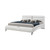 Felicity Contemporary White Upholstered Queen Bed